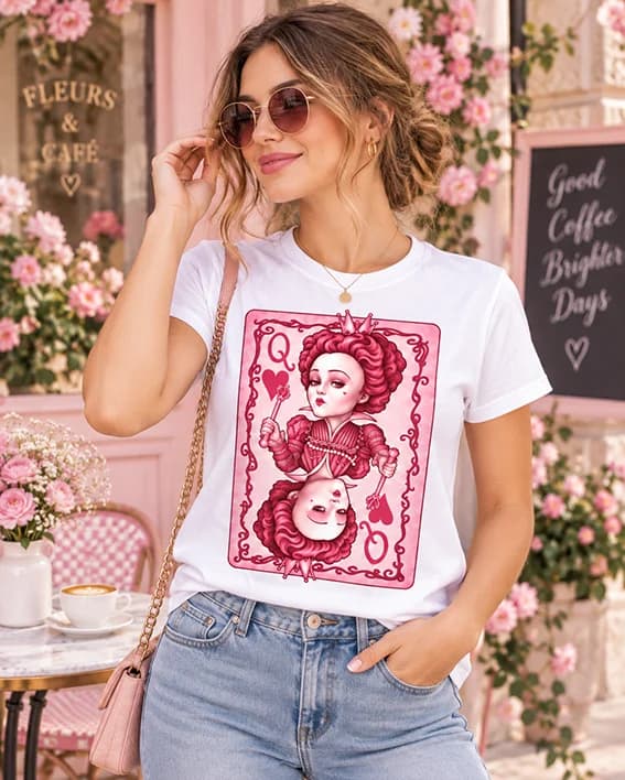 Polera Reina de corazones Pink Mood