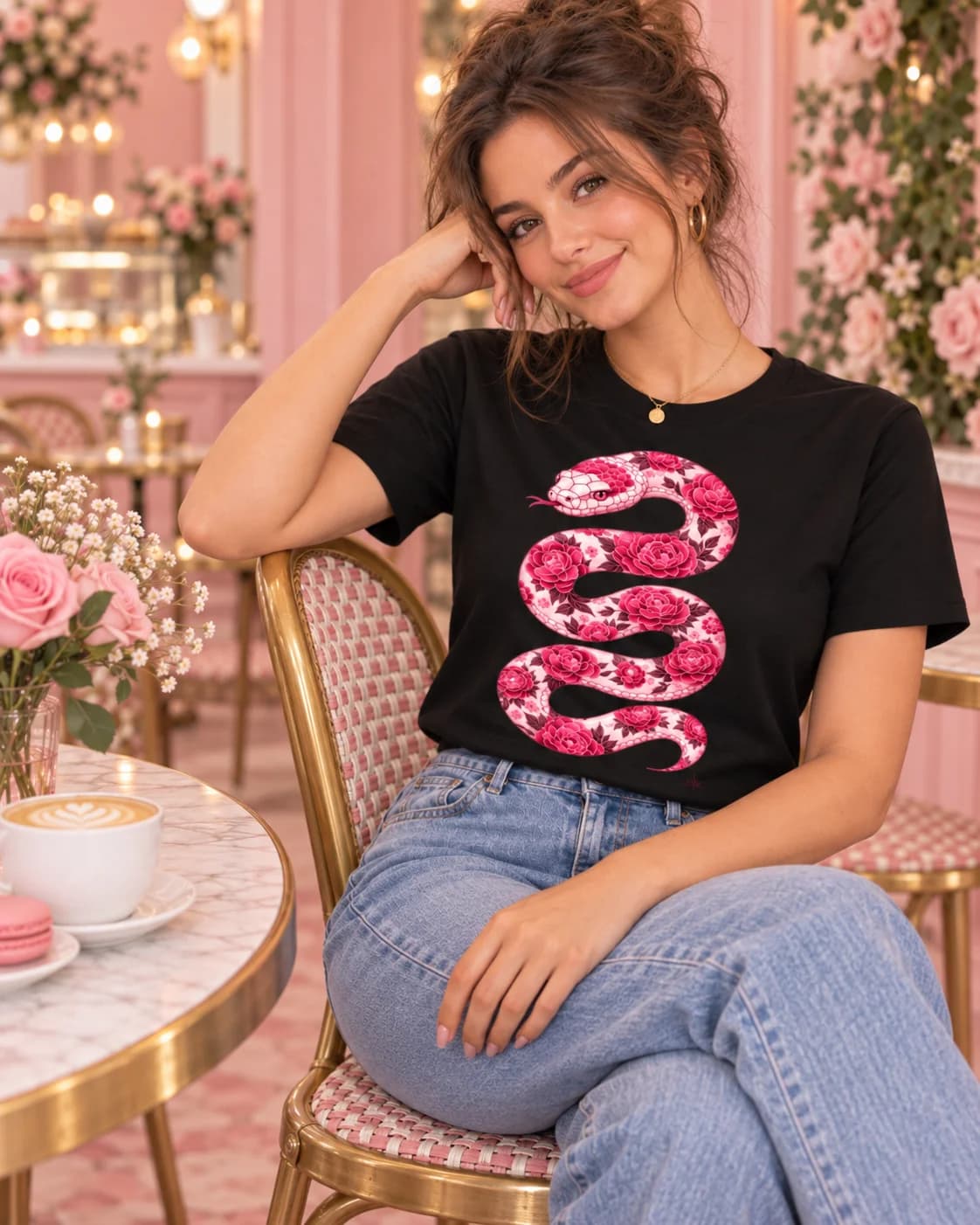 Polera Serpiente Pink Mood