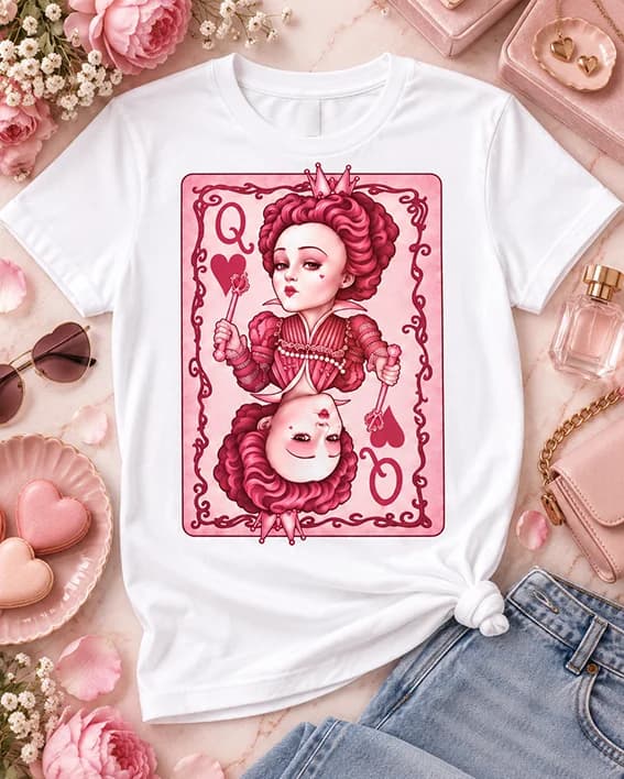 Polera Reina de corazones Pink Mood